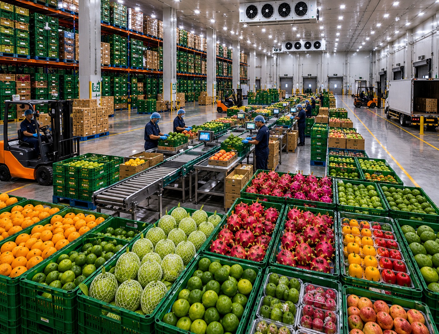 Fresh produce market — Latino Fresh Chain connecting global farms with Indian markets
